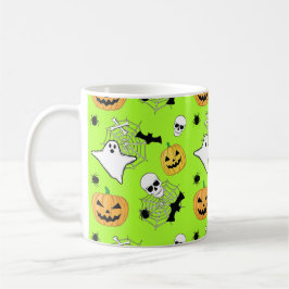 Caneca De Café Padrão de Halloween