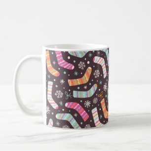 Caneca De Café Padrão de ilustração sem falhas com meias de Na