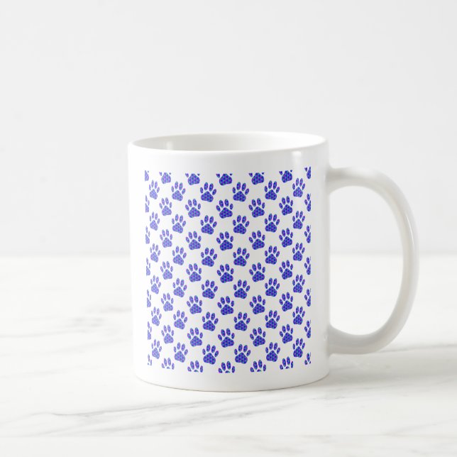 Caneca De Café Padrão de impressão de pata cósmica (Direita)