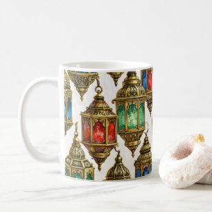 Caneca De Café Padrão de Lanterna Marroquina