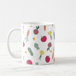 Caneca De Café padrão de legumes
