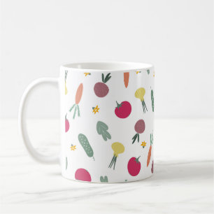 Caneca De Café padrão de legumes