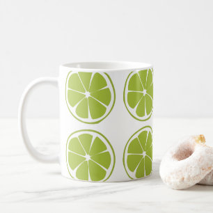 Caneca De Café Padrão de Lima Verde Fruta Lima