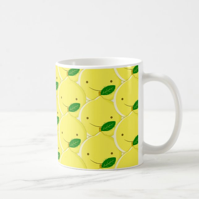 Caneca De Café Padrão de Limão Vermelho (Direita)