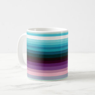Caneca De Café Padrão de linha Roxo preto