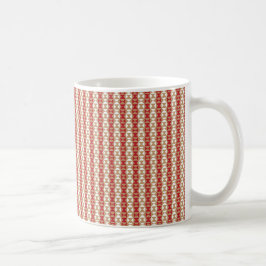 Caneca De Café Padrão de Listra do Deserto Boho Design