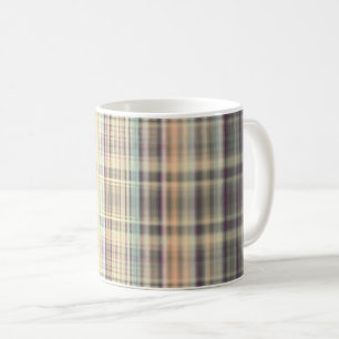 Caneca De Café Padrão de listras rugosas de vinheta amarela