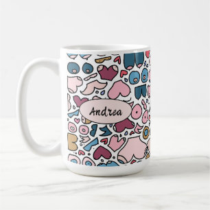 Caneca De Café Padrão de mama neutro
