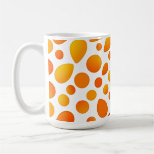 Caneca De Café Padrão de Manga Frutas Tropicais Vibrantes