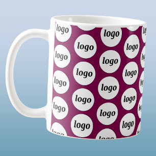 Caneca De Café Padrão de marcação empresarial de logotipo simples