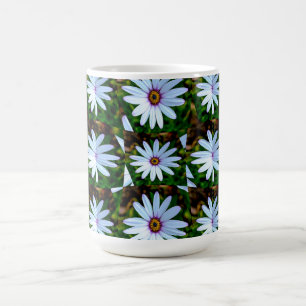 Caneca De Café Padrão de margarida branca