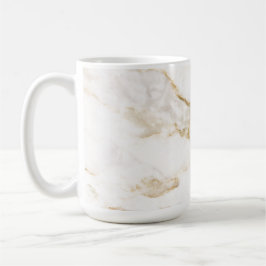 Caneca De Café Padrão de Mármore com Efeito Ouro Moderno