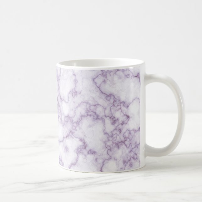 Caneca De Café Padrão de Mármore Roxo (Direita)