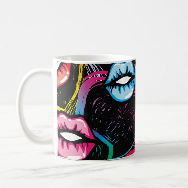Caneca De Café Padrão de moda sem descontinuidades de abstrato. e (Esquerda)