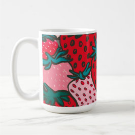 Caneca De Café Padrão de Morango
