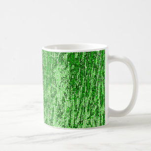Caneca De Café Padrão de mosaico verde