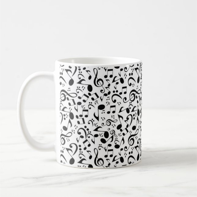 Caneca De Café Padrão de música (Esquerda)