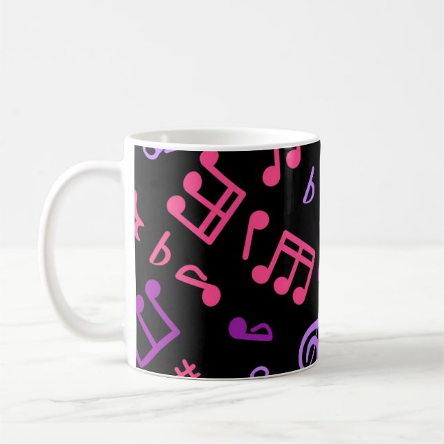 Caneca De Café Padrão de música (Esquerda)