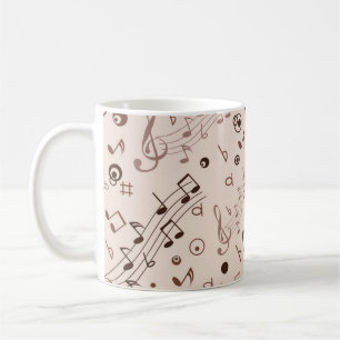 Caneca De Café Padrão de música