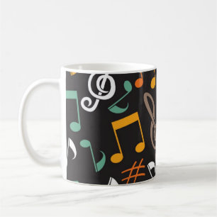 Caneca De Café Padrão de música