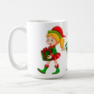 Caneca De Café Padrão de Natal do ELF