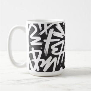 Caneca De Café Padrão de Nome Personalizado com Grafite — Urbano