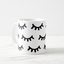 Padrão de olhos abstrato bonitos, preto e branco