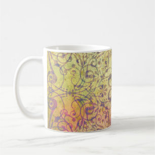 Caneca De Café Padrão de Ornamento de ARTs Antigos para seu Desig