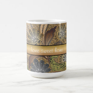 Caneca De Café Padrão de Paisley de Impressão Animal