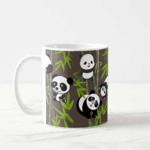 Caneca De Café Padrão de panda chinês