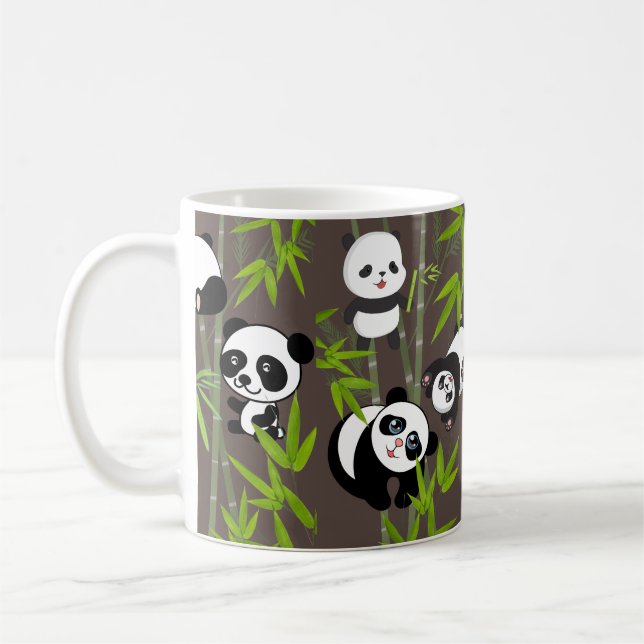 Caneca De Café Padrão de panda chinês (Esquerda)
