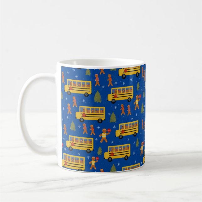 Caneca De Café Padrão de Pão de Natal do Motorista de Ônibus Esco (Esquerda)