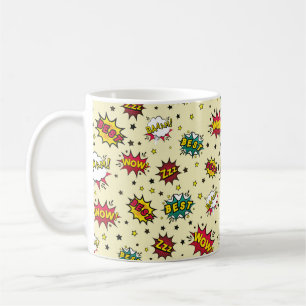 Caneca De Café padrão de patch sem costura abstrato, patch vinta