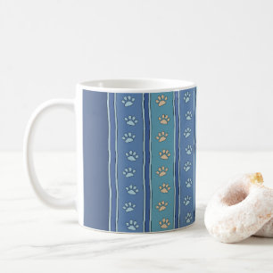 Caneca De Café Padrão de Pegada de Pata