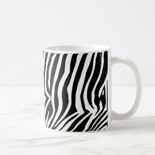 Caneca De Café Padrão de pele de zebra