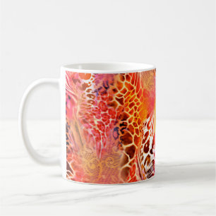 Caneca De Café padrão de pele leopardo leopardo leopardo,abstrato