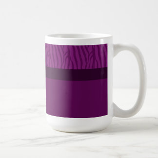 Caneca De Café Padrão de Pelo de Zebra Roxo Magenta