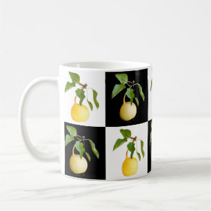 Caneca De Café Padrão de peras selvagens
