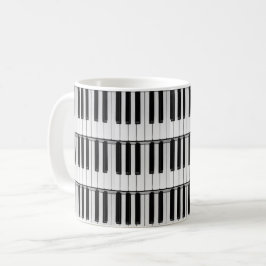 Caneca De Café Padrão de piano