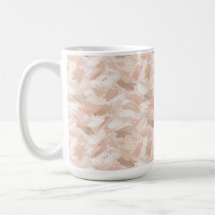 Caneca De Café Padrão de Pincelada Abstrata