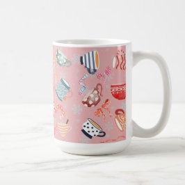 Caneca De Café Padrão de Pinky tradicional no janto de Natal