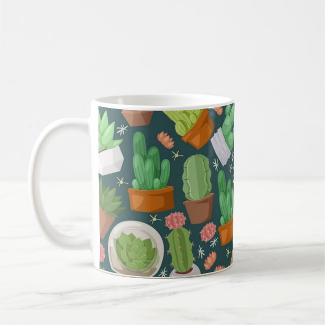 Caneca De Café Padrão de planta (Esquerda)