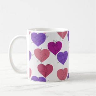Caneca De Café Padrão de poses de ioga Ioga sem costura 1