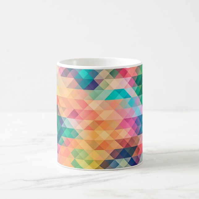 Caneca De Café Padrão de quadrados e Azulejos (Centro)