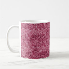Caneca De Café Padrão de quebra de bolha rosa