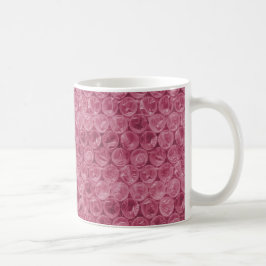 Caneca De Café Padrão de quebra de bolha rosa