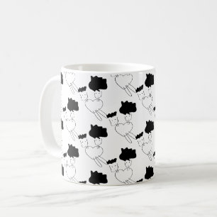 Caneca De Café Padrão de rabisco do casal