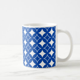 Caneca De Café Padrão de remessa azul e branco