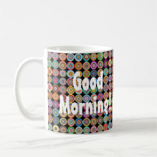 Caneca De Café Padrão de Rico sofisticado para Na moda funky dos