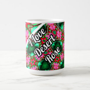 Caneca De Café Padrão de Rosa do deserto bonito